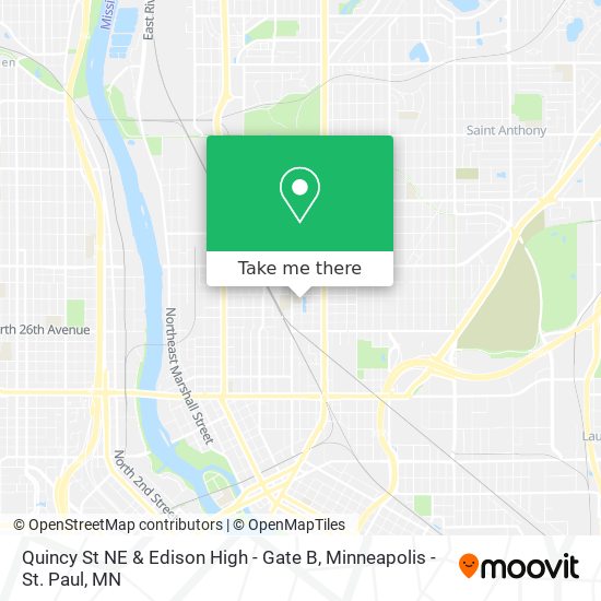 Mapa de Quincy St NE & Edison High - Gate B
