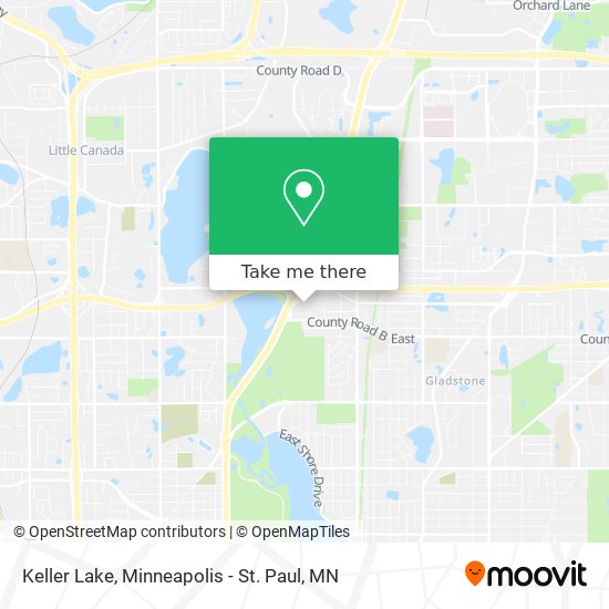 Keller Lake map