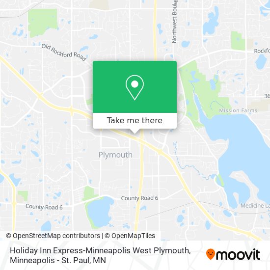 Holiday Inn Express-Minneapolis West Plymouth map