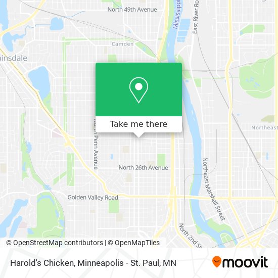Mapa de Harold's Chicken
