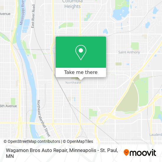 Mapa de Wagamon Bros Auto Repair