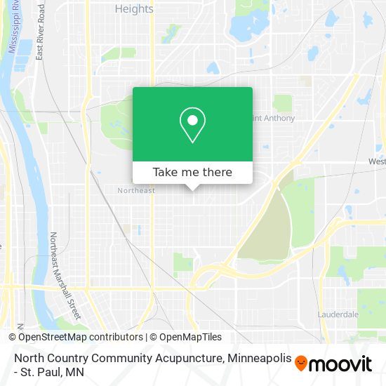 North Country Community Acupuncture map