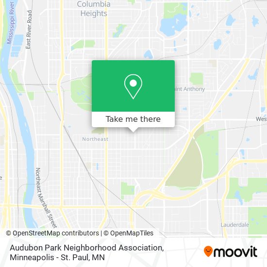 Mapa de Audubon Park Neighborhood Association