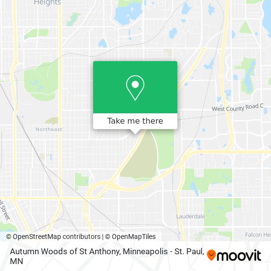 Autumn Woods of St Anthony map