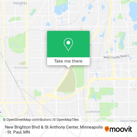 Mapa de New Brighton Blvd & St Anthony Center