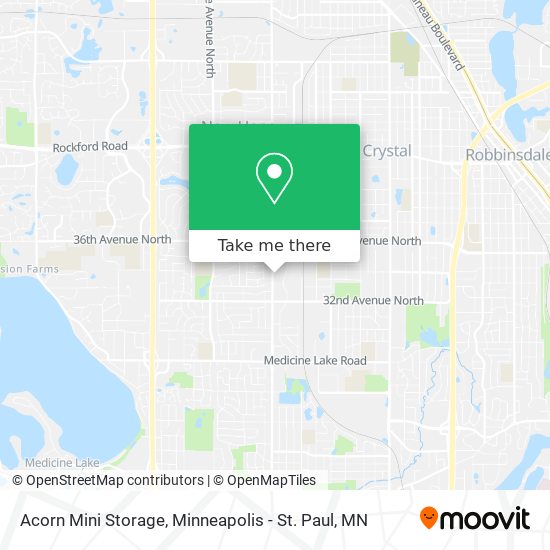 Mapa de Acorn Mini Storage