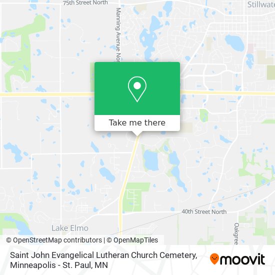 Saint John Evangelical Lutheran Church Cemetery map