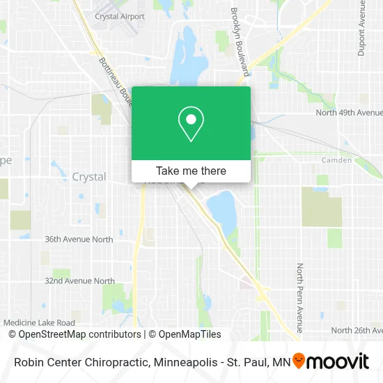 Robin Center Chiropractic map