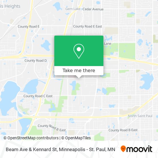 Beam Ave & Kennard St map