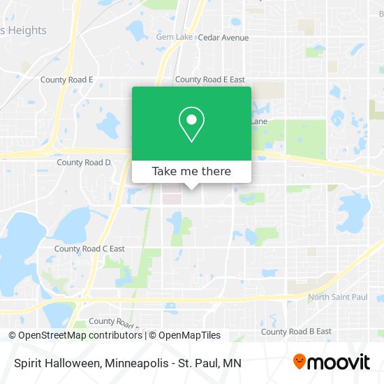 Mapa de Spirit Halloween