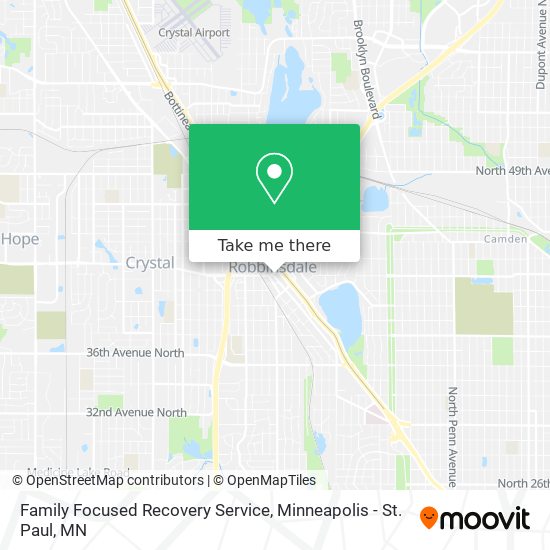 Family Focused Recovery Service map