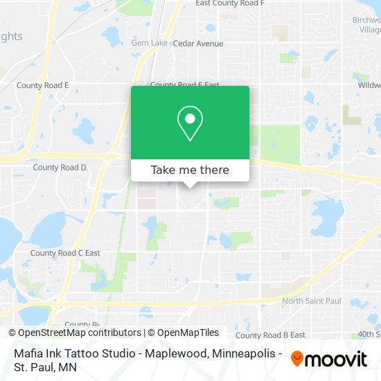Mapa de Mafia Ink Tattoo Studio - Maplewood