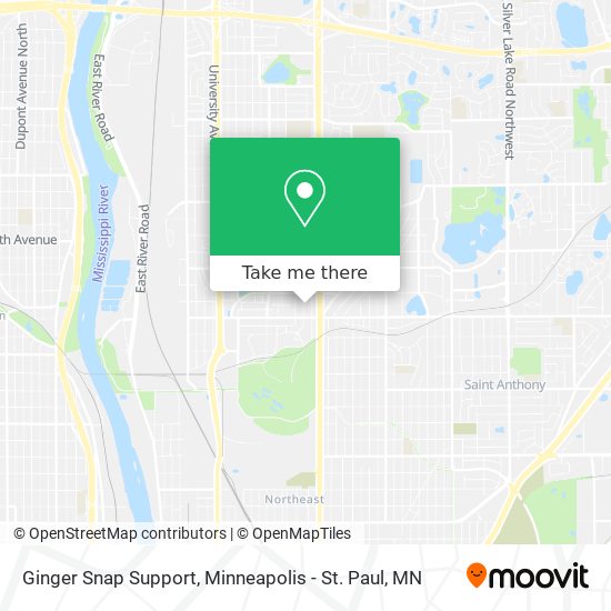 Ginger Snap Support map