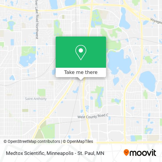 Mapa de Medtox Scientific