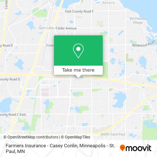 Farmers Insurance - Casey Conlin map