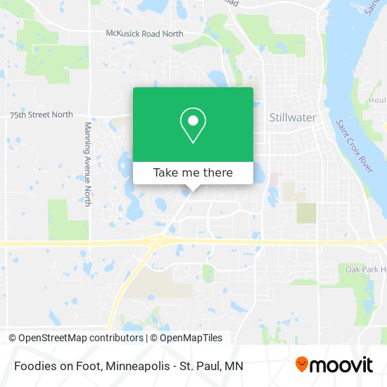 Foodies on Foot map
