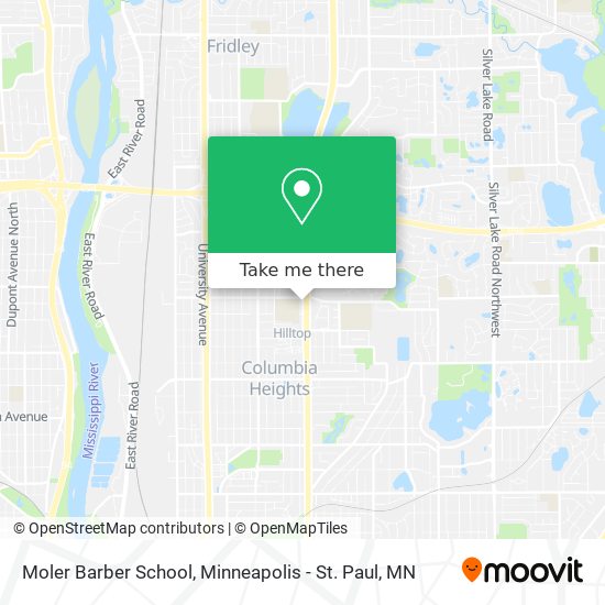 Moler Barber School map