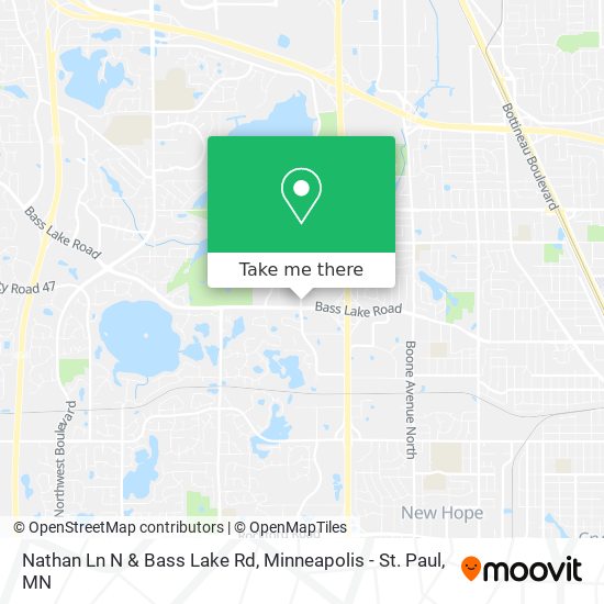 Nathan Ln N & Bass Lake Rd map