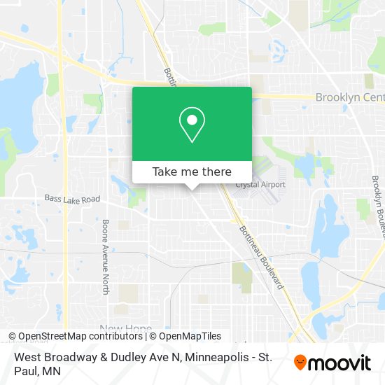 West Broadway & Dudley Ave N map