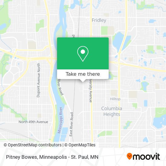 Pitney Bowes map