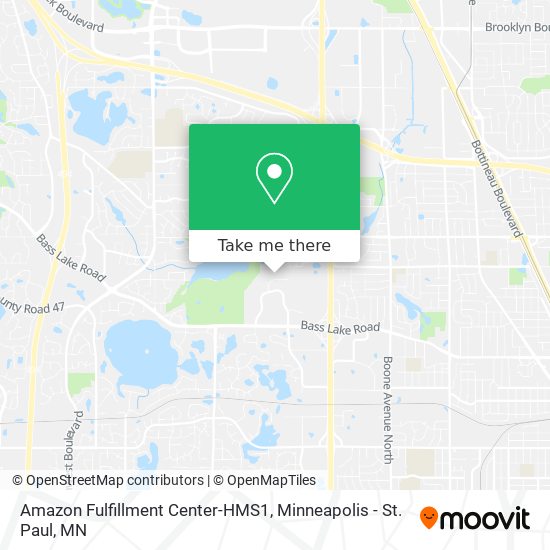 Amazon Fulfillment Center-HMS1 map