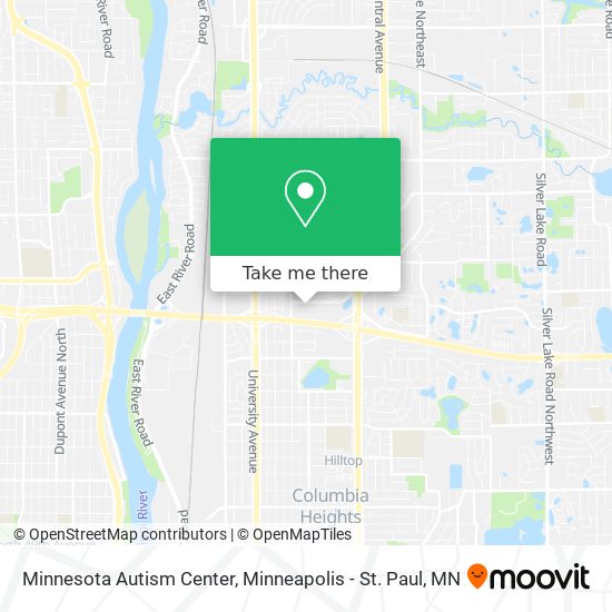 Mapa de Minnesota Autism Center