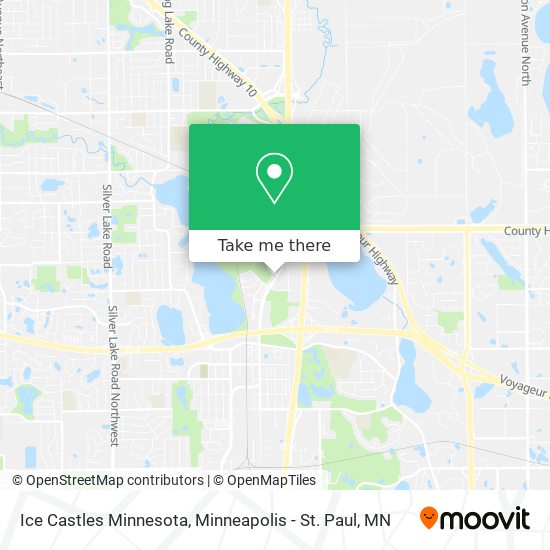 Ice Castles Minnesota map