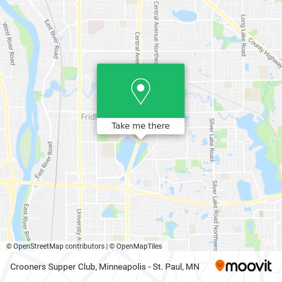 Crooners Supper Club map