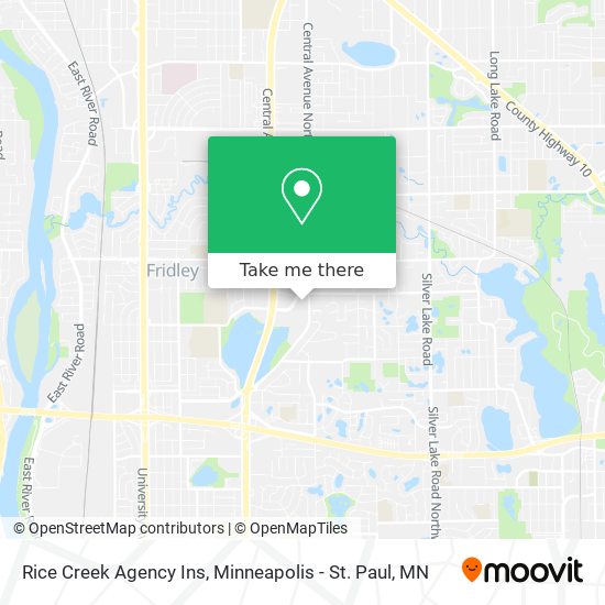 Rice Creek Agency Ins map