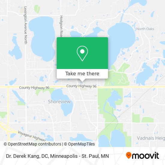 Dr. Derek Kang, DC map