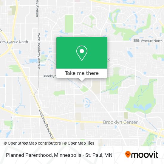 Planned Parenthood map