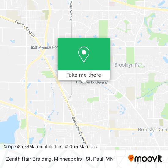 Zenith Hair Braiding map
