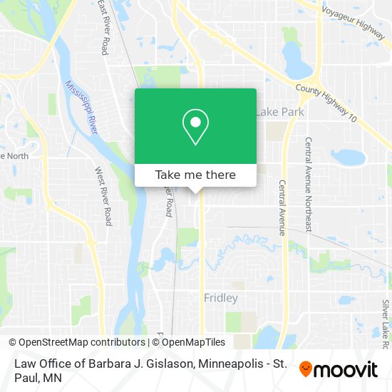 Mapa de Law Office of Barbara J. Gislason