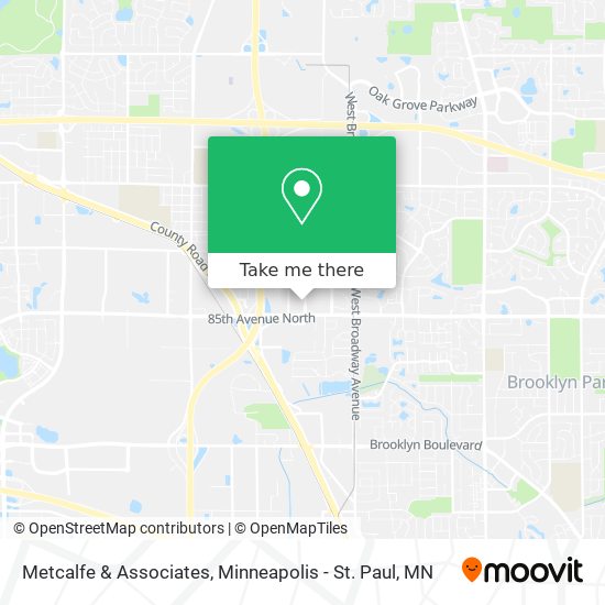Metcalfe & Associates map