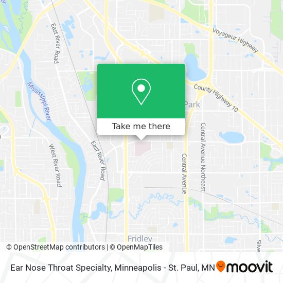 Mapa de Ear Nose Throat Specialty