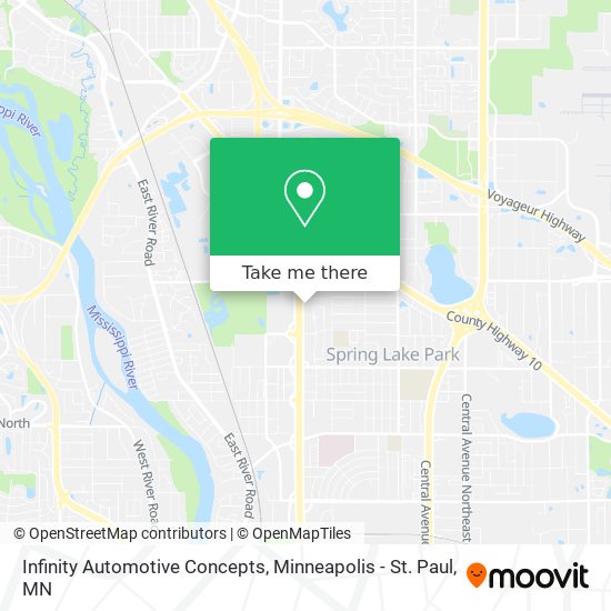 Infinity Automotive Concepts map