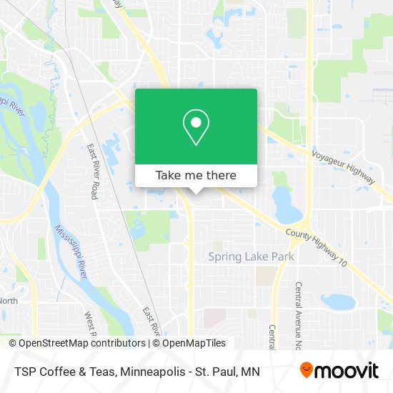 Mapa de TSP Coffee & Teas