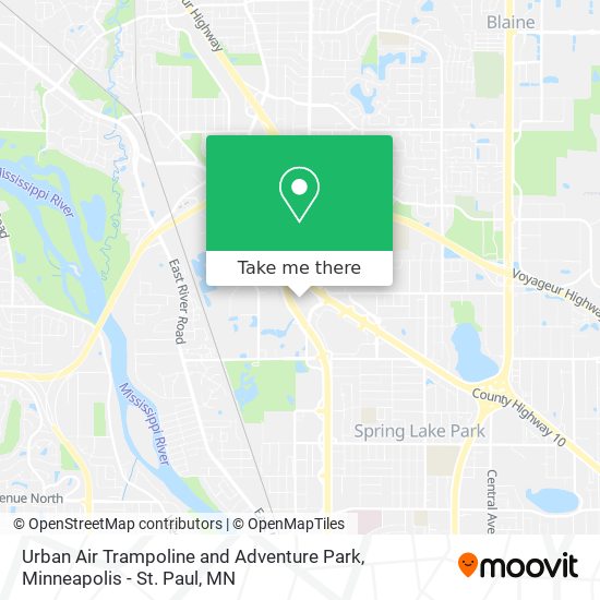 Urban Air Trampoline and Adventure Park map