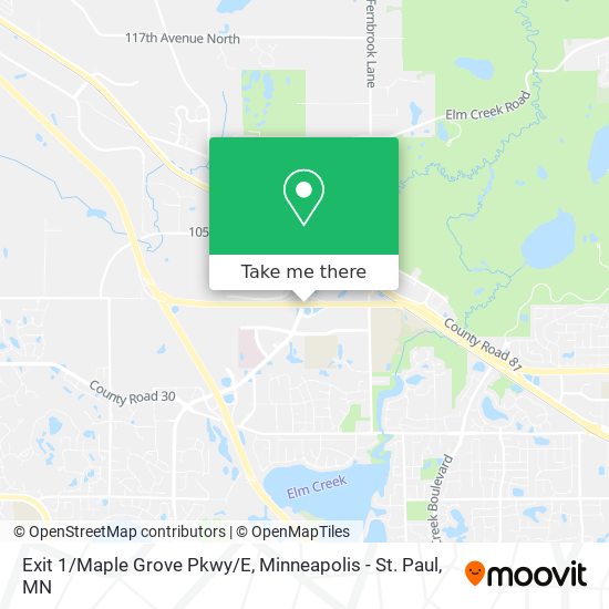 Mapa de Exit 1/Maple Grove Pkwy/E