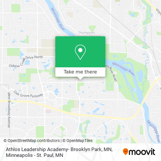 Athlos Leadership Academy- Brooklyn Park, MN map