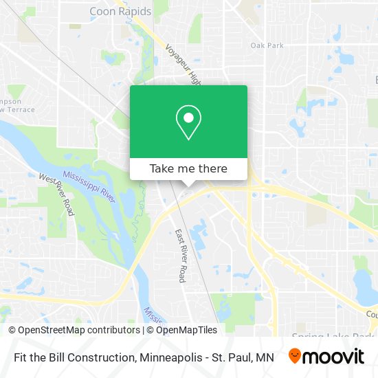 How to get to Fit the Bill Construction in Coon Rapids by Bus?