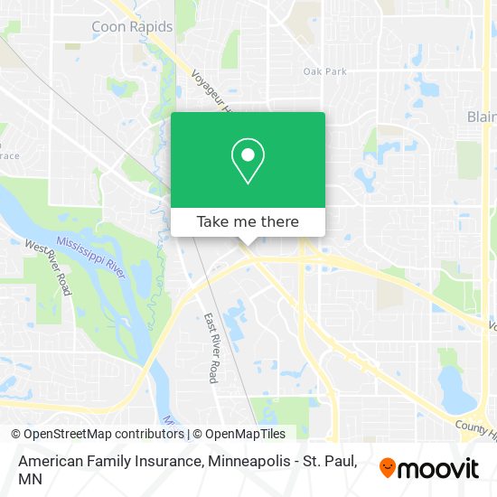 American Family Insurance map