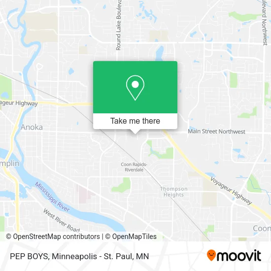 PEP BOYS map