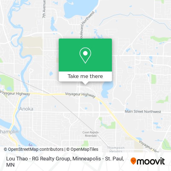 Lou Thao - RG Realty Group map