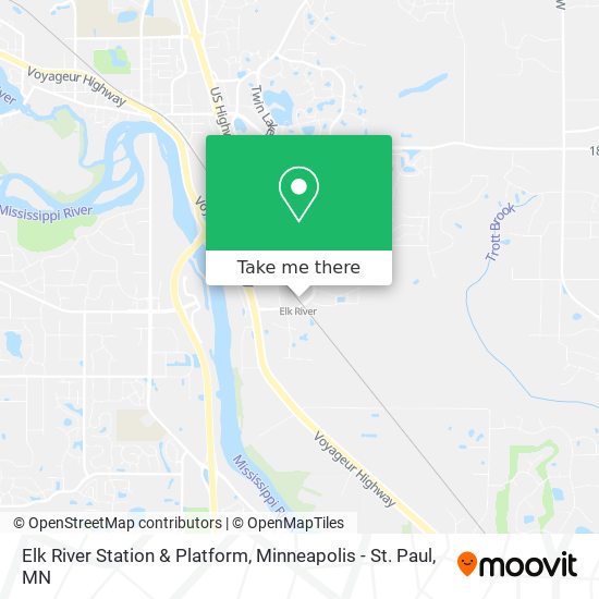 Elk River Station & Platform map