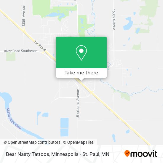 Bear Nasty Tattoos map