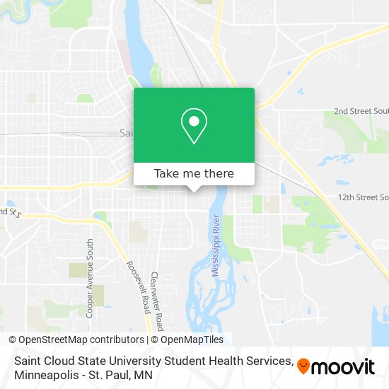 Saint Cloud State University Student Health Services map