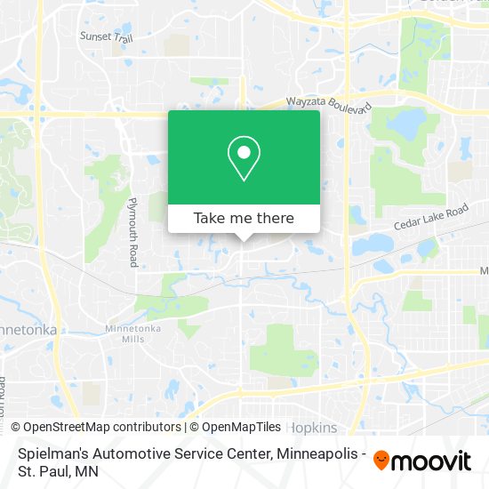 Spielman's Automotive Service Center map