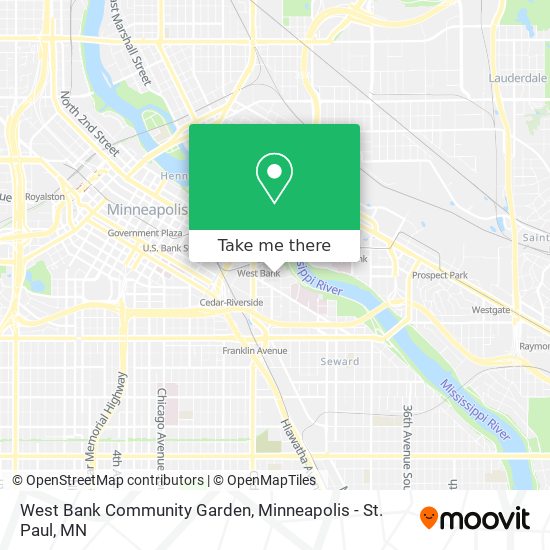 Mapa de West Bank Community Garden