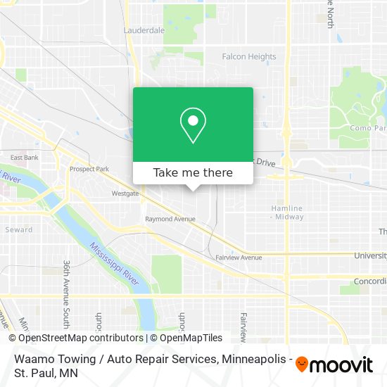 Waamo Towing / Auto Repair Services map